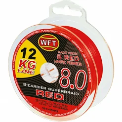 WFT Angelschnur KG 8.0 8-Carrier Super Braid (rot, 600 m)