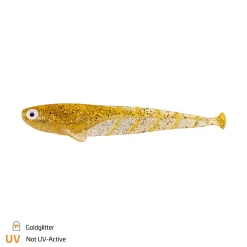 Zeck Gummiköder ·Gummifische & Shads|Raubfischangeln Kunstköder<Quappie (Goldglitter)