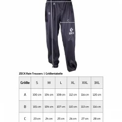 Zeck Thermohosen & Regenhosen<Rain Trousers (Black)