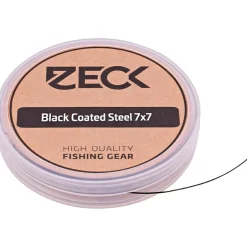 Zeck Vorfachschnüre|Raubfischangeln-Zubehör<7x7 Black Coated Steel